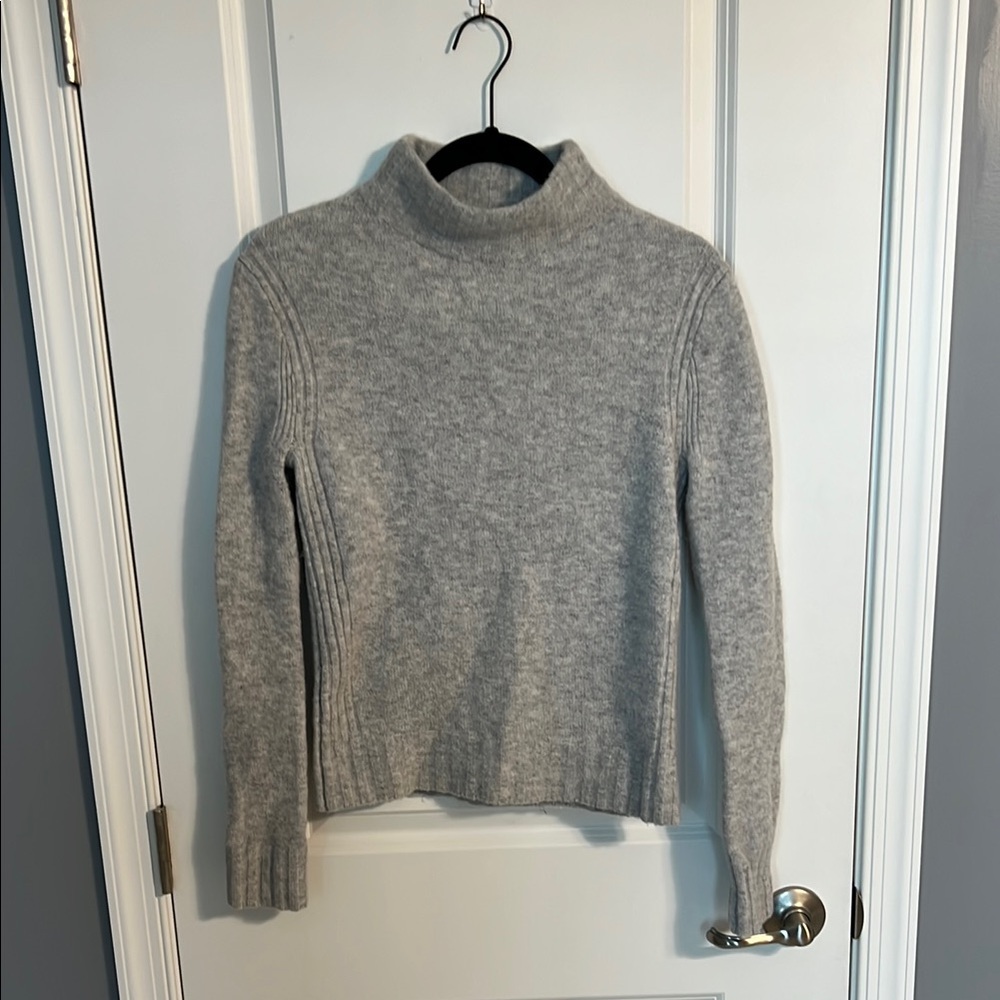 USED JCrew Gray Turtleneck Sweater